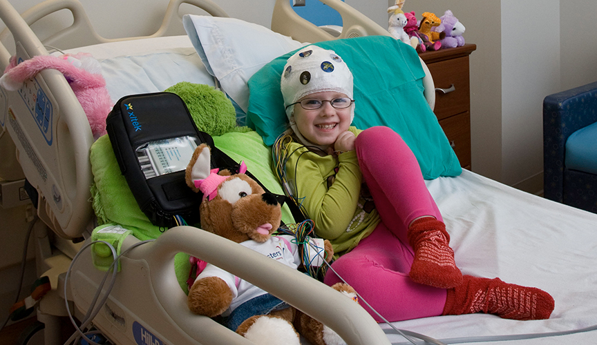 Le Bonheur patient being monitored in Neuroscience Unit